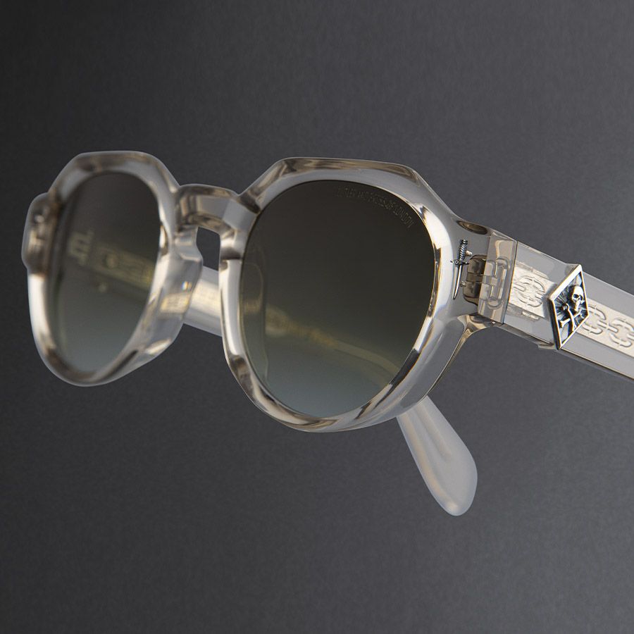 The Great Frog Lucky Diamond I Round Sunglasses-Sand Crystal